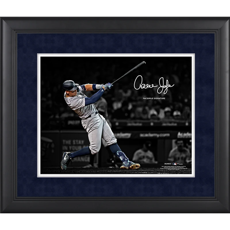 Aaron Judge New York Yankees Facsimile Signature Framed 11" x 14" Spotlight Photograph