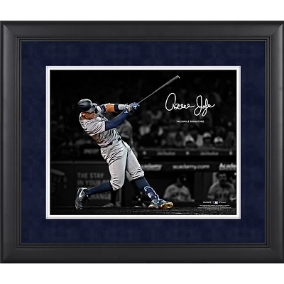 Aaron Judge New York Yankees Facsimile Signature Framed 11" x 14" Spotlight Photograph