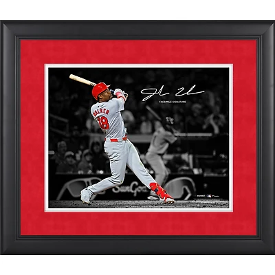 Jordan Walker St. Louis Cardinals Facsimile Signature Framed 11" x 14" Spotlight Photograph