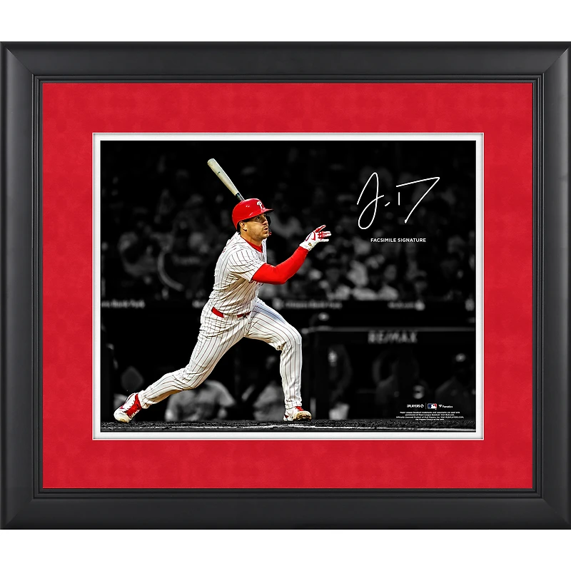 J.T. Realmuto Philadelphia Phillies Facsimile Signature Framed 11" x 14" Spotlight Photograph