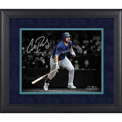 Cal Raleigh Seattle Mariners Facsimile Signature Framed 11" x 14" Spotlight Photograph