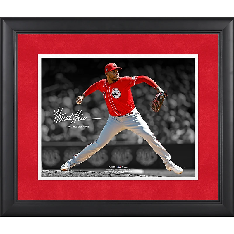 Hunter Greene Cincinnati Reds Facsimile Signature Framed 11" x 14" Spotlight Photograph