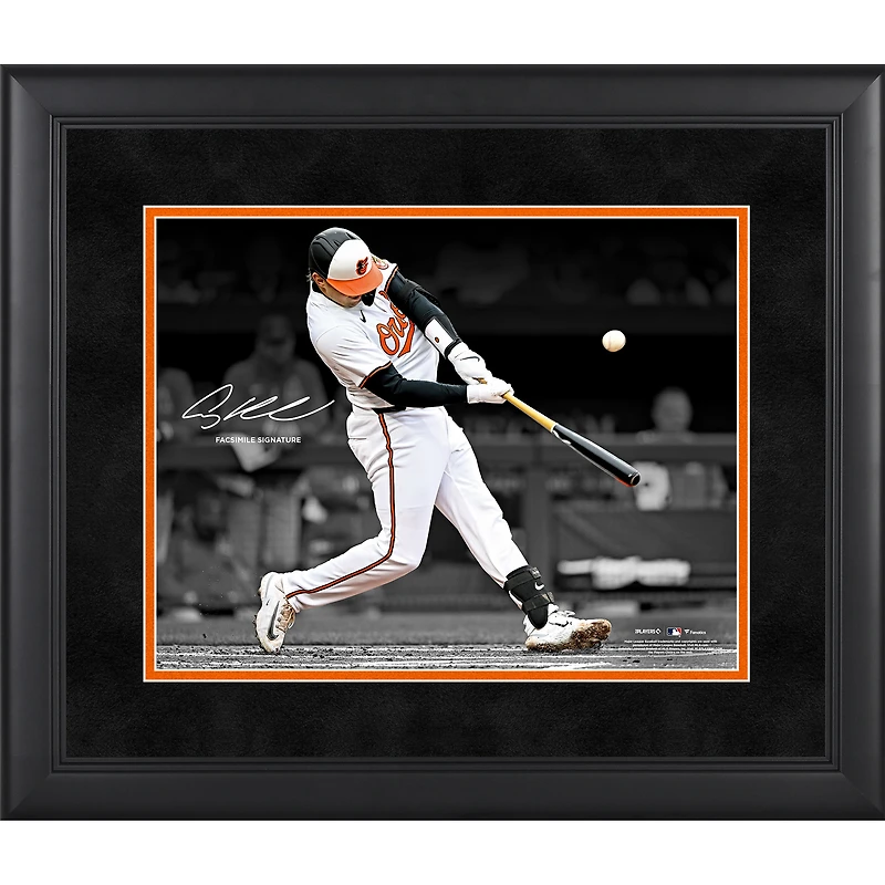 Adley Rutschman Baltimore Orioles Facsimile Signature Framed 11" x 14" Spotlight Photograph