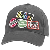 Men's American Needle Black The Beatles Iconic Adjustable Hat