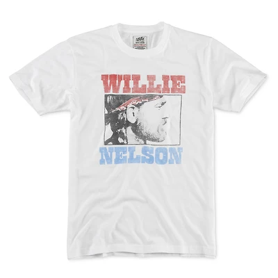 Men's American Needle  White Willie Nelson Vintage Fade T-Shirt