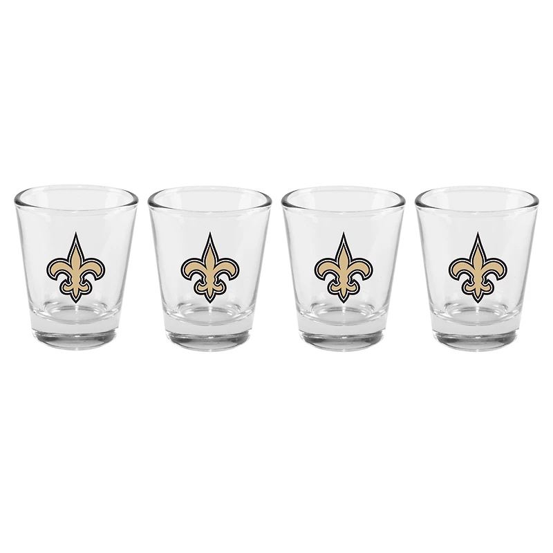 The Memory Company New Orleans Saints 4-Pack 2oz. Shot Glass Set