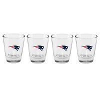 The Memory Company New England Patriots 4-Pack 2oz. Shot Glass Set