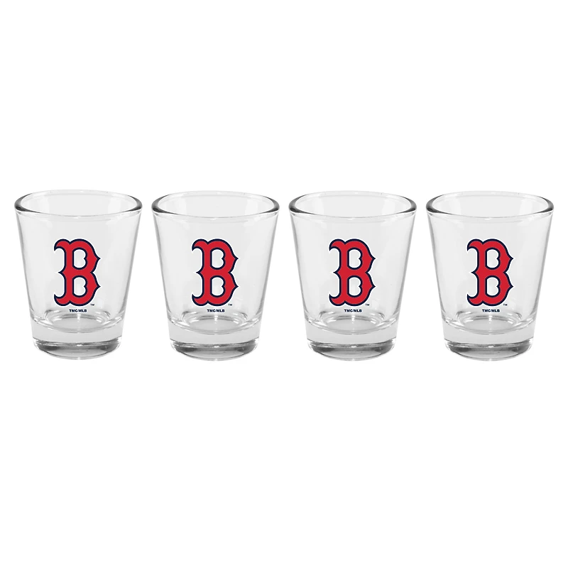 The Memory Company Boston Red Sox 4-Pack 2oz. Shot Glass Set