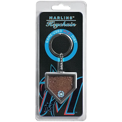 Miami Marlins Dirt Key Chain - Filled with Game-Used Dirt from a Home Game
