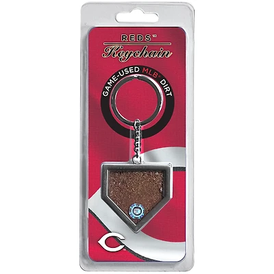 Cincinnati Reds Dirt Key Chain - Filled with Game-Used Dirt from a Home Game