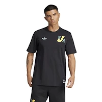 Men's adidas Black Jamaica National Team Varsity Pack T-Shirt