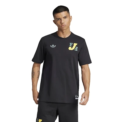 Men's adidas Black Jamaica National Team Varsity Pack T-Shirt
