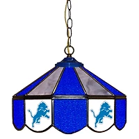 Detroit Lions 14" Team Logo Glass Pub Lamp