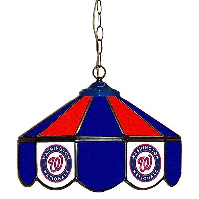 Washington Nationals 14" Team Logo Glass Pub Lamp