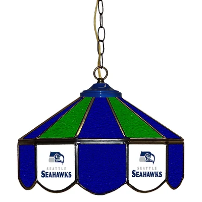 Seattle Seahawks 14" Team Logo Glass Pub Lamp