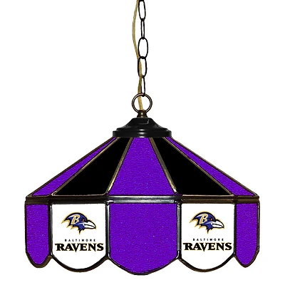 Baltimore Ravens 14" Team Logo Glass Pub Lamp