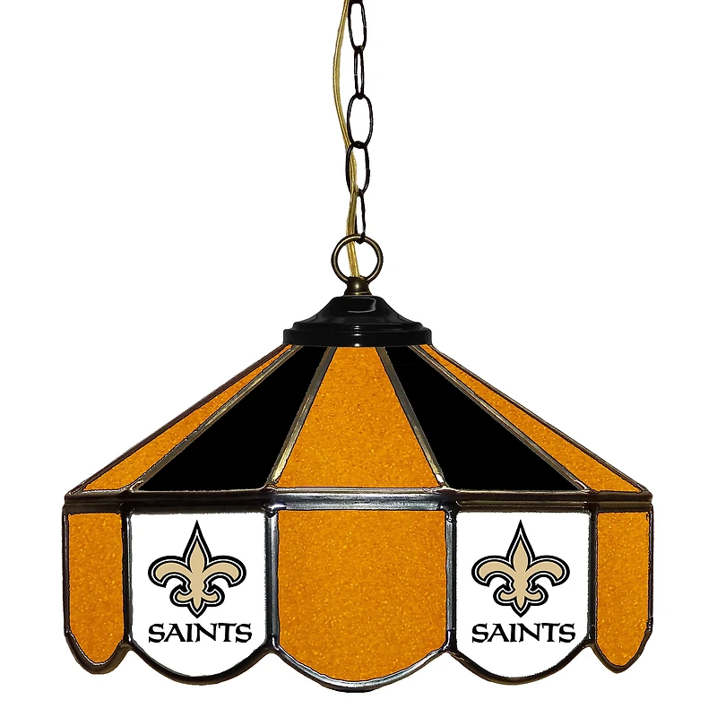 New Orleans Saints 14" Team Logo Glass Pub Lamp