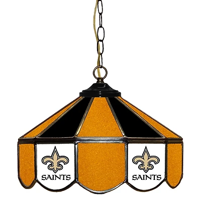 New Orleans Saints 14" Team Logo Glass Pub Lamp