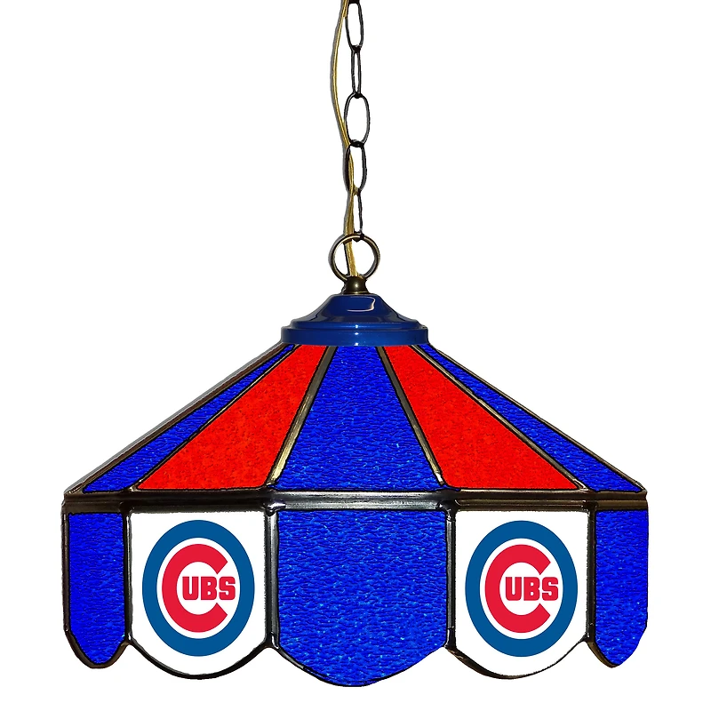 Chicago Cubs 14" Team Logo Glass Pub Lamp