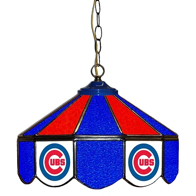 Chicago Cubs 14" Team Logo Glass Pub Lamp