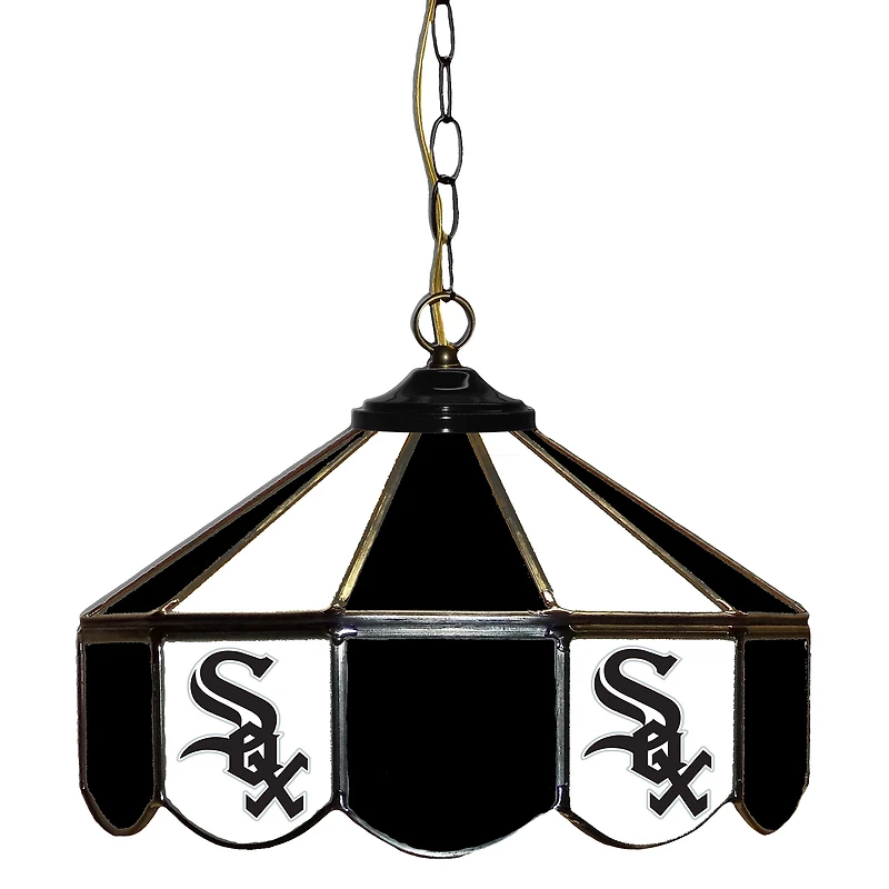 Chicago White Sox 14" Team Logo Glass Pub Lamp