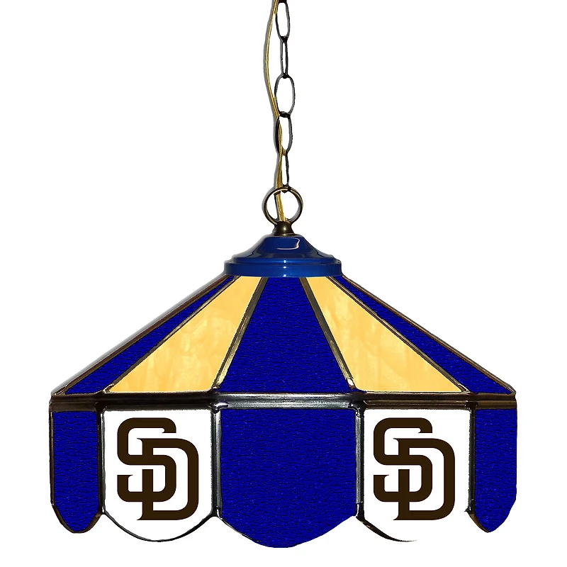 San Diego Padres 14" Team Logo Glass Pub Lamp