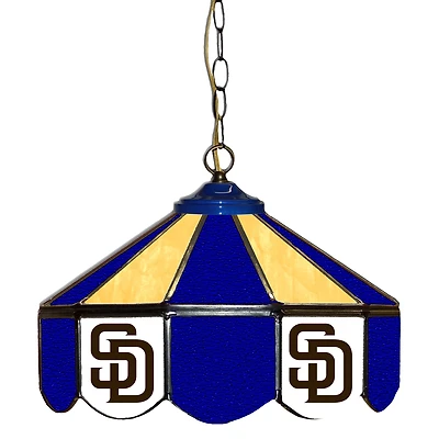 San Diego Padres 14" Team Logo Glass Pub Lamp