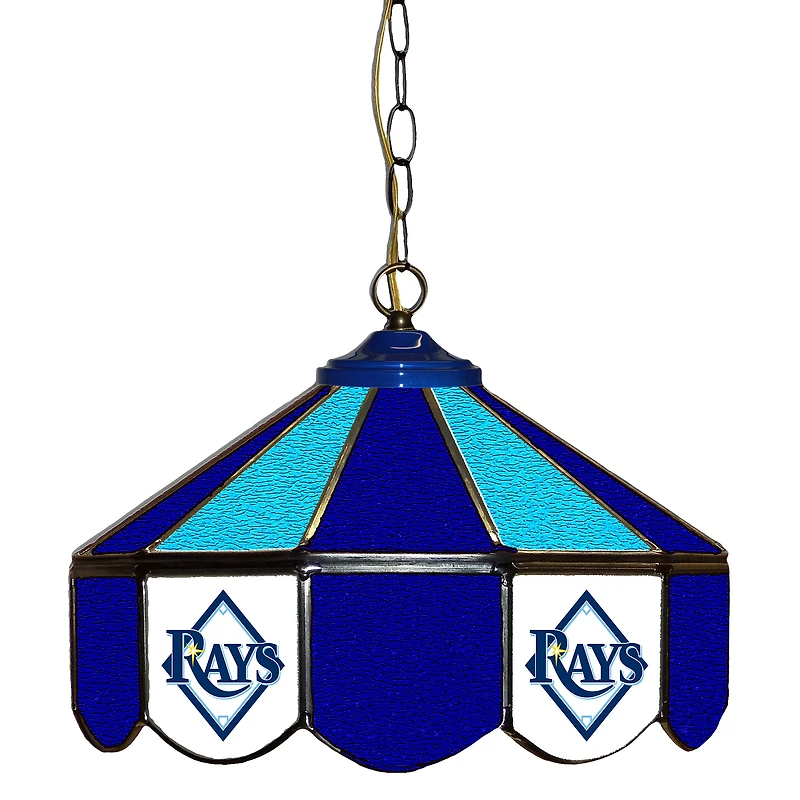 Tampa Bay Rays 14" Team Logo Glass Pub Lamp
