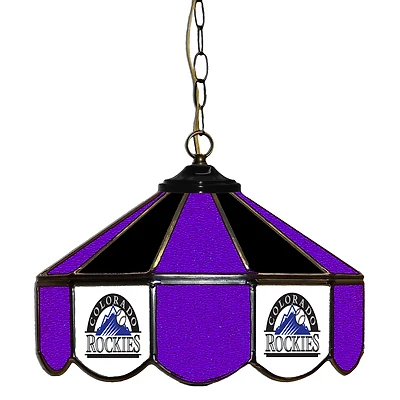 Colorado Rockies 14" Team Logo Glass Pub Lamp