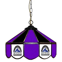 Colorado Rockies 14" Team Logo Glass Pub Lamp