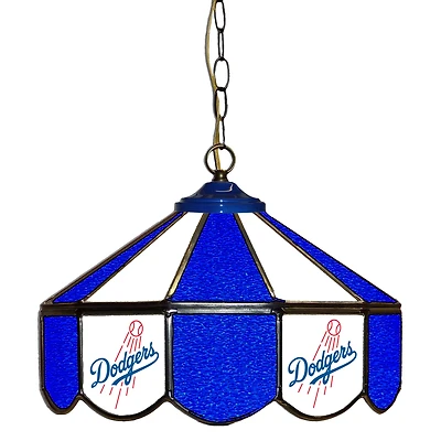 Los Angeles Dodgers 14" Team Logo Glass Pub Lamp