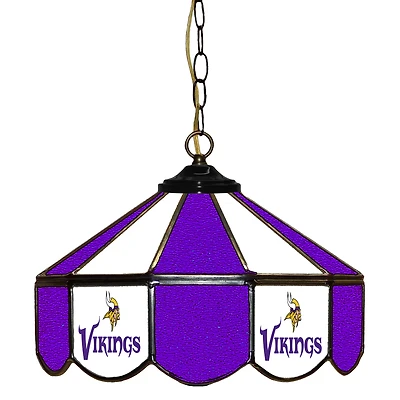 Minnesota Vikings 14" Team Logo Glass Pub Lamp
