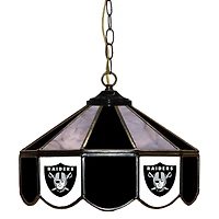 Las Vegas Raiders 14" Team Logo Glass Pub Lamp