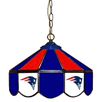 New England Patriots 14" Team Logo Glass Pub Lamp