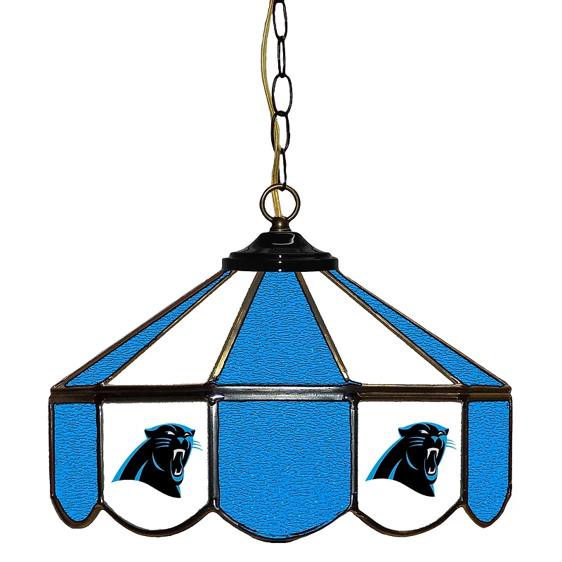 Carolina Panthers 14" Team Logo Glass Pub Lamp