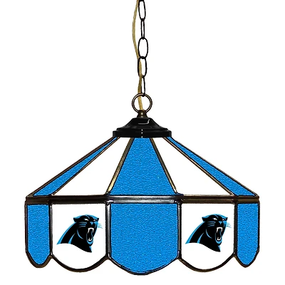 Carolina Panthers 14" Team Logo Glass Pub Lamp