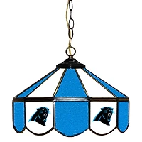 Carolina Panthers 14" Team Logo Glass Pub Lamp