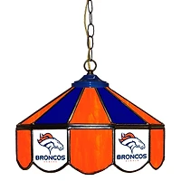 Denver Broncos 14" Team Logo Glass Pub Lamp