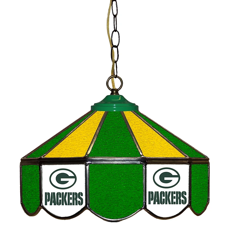 Green Bay Packers 14" Team Logo Glass Pub Lamp