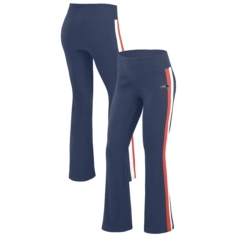 Women's WEAR by Erin Andrews Navy New England Patriots Tri-Blend Yoga Pants