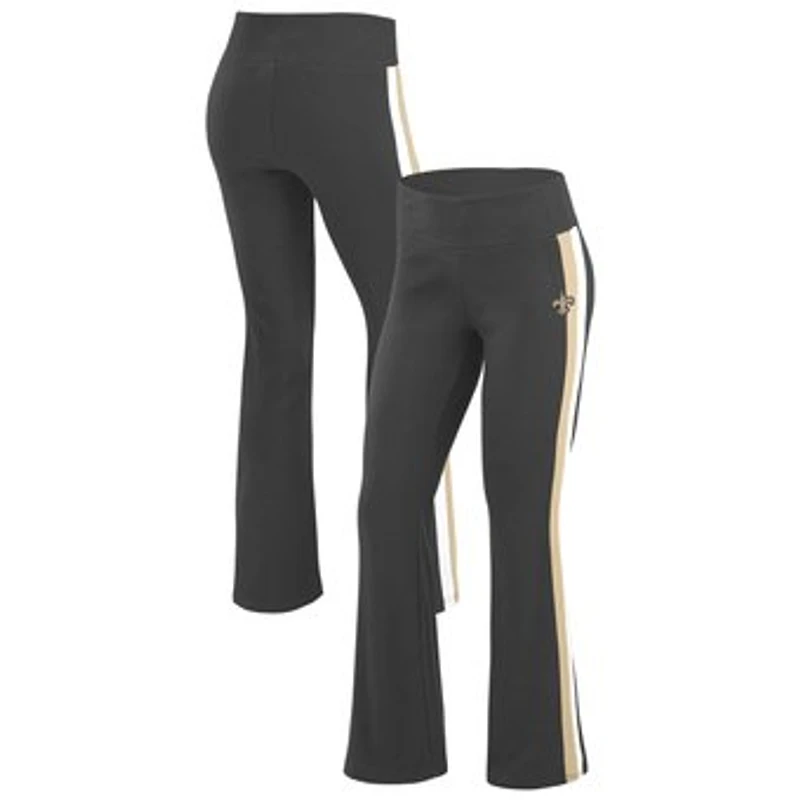 Women's WEAR by Erin Andrews Black New Orleans Saints Tri-Blend Yoga Pants