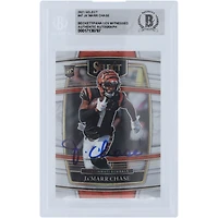 Ja'Marr Chase Cincinnati Bengals Autographed 2021 Panini Select Concourse #47 Beckett Fanatics Witnessed Authenticated Rookie Card