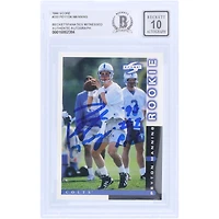 Peyton Manning Indianapolis Colts Autographed 1998 Score #233 Beckett Fanatics Witnessed Authenticated 10 Rookie Card with "98 #1 Pick" Inscription