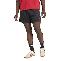 Men's adidas Originals  Black Manchester United Terrace Icons Collection Stripe Shorts