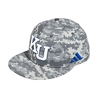 Men's adidas  Camo Kansas Jayhawks On-Field Fitted Baseball Hat