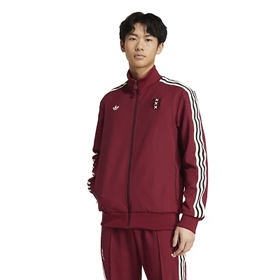 Men's adidas Originals Red Ajax 125th Anniversary Culturewear Full-Zip Track Jacket