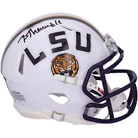 Brian Thomas Jr LSU Tigers Autographed White Riddell Speed Mini Helmet