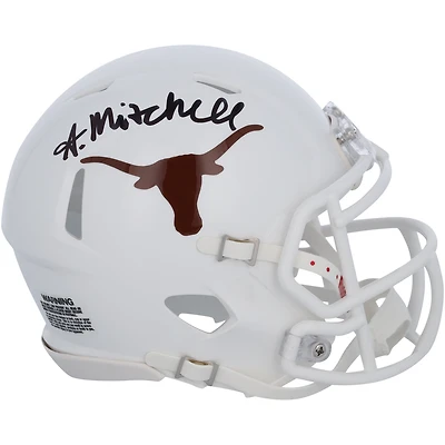 Adonai Mitchell Texas Longhorns Autographed Riddell Speed Mini Helmet
