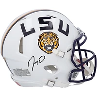 Jayden Daniels LSU Tigers Autographed White Riddell Speed Authentic Helmet