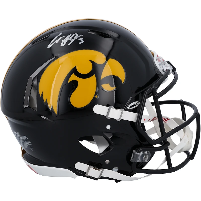 Cooper DeJean Iowa Hawkeyes Autographed Riddell Speed Authentic Helmet